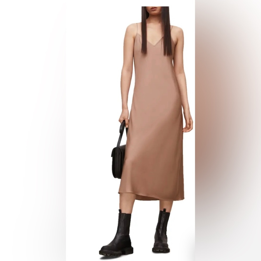 NWT All Saints Nada Slip Dress only S